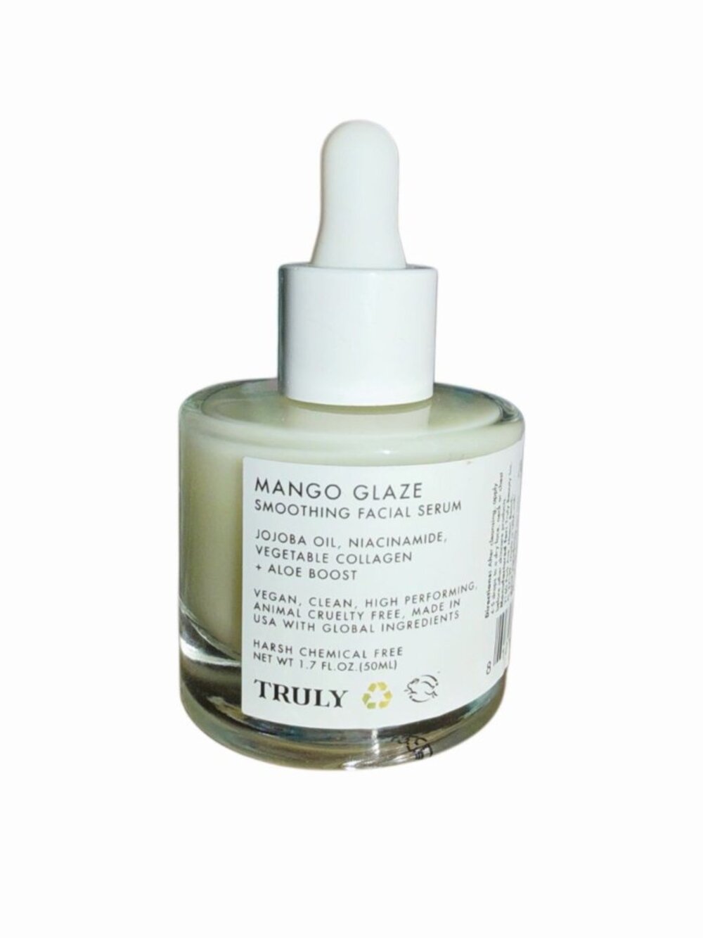 Truly Mango Glaze Smoothing Facial Serum Vegan w/ Jojoba Oil